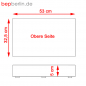 Preview: 60 x 40 x 4 cm Profi-Schneidebrett - Kunststoff